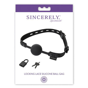 SINCERELY LOCKING LACE BALL GAG